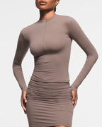 Half Zip Long Sleeve Top